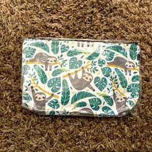 Large Sloth Cosmetic Bag